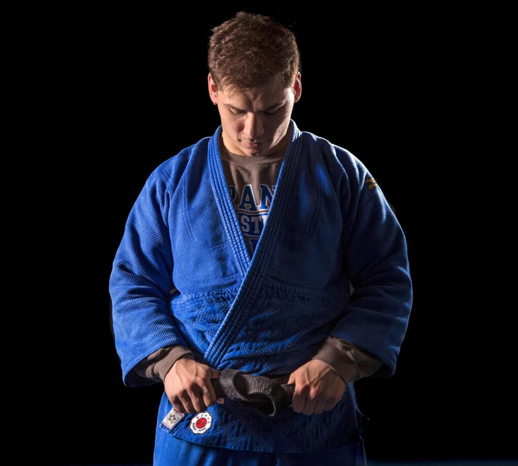 Harun Bogdanic in his blue judo clothes